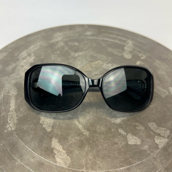 Marc By Marc Jacobs Black Sunglasses with Silver Accent - Picture 4 of 12